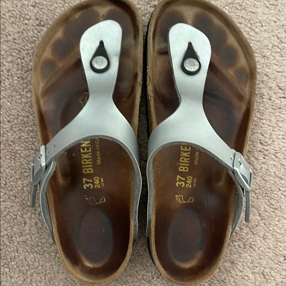 Birkenstock Silver Sandals